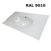Plan en verre sur mesure simple vasque