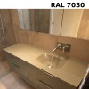 Plan en verre sur mesure simple vasque