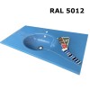 Plan en verre sur mesure simple vasque