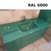 Plan en verre sur mesure simple vasque