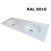 Plan double vasque en verre sur mesure