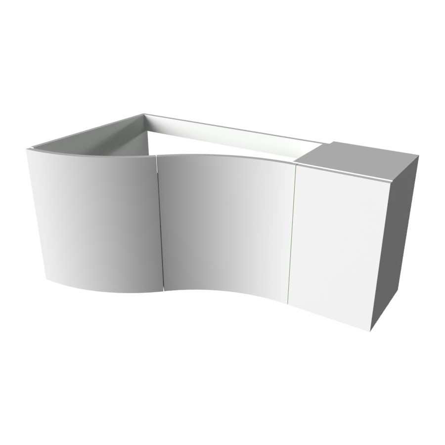 2 Portes et 1 Porte hauteur 56 cm angle à gauche